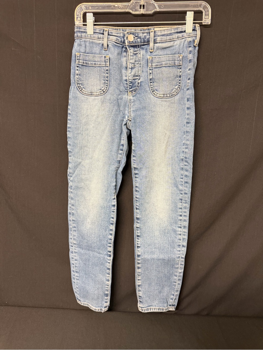 AG for Anthropologie Jeans Women’s 25 Button Fly Patch Pocket Light Wash